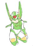  ambiguous_gender green_eyes green_skin harpuia humanoid inkerton-kun looking_at_viewer machine mega_man_zero megaman_(series) robot solo 