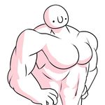  2016 abs biceps digital_media_(artwork) male mocri muscular muscular_male nude pecs simple_background smile 