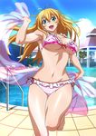  00s 1girl bikini breasts female ikkitousen large_breasts long_hair looking_at_viewer smile sonsaku_hakufu swimsuit 