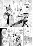  2016 anthro canine comic disney english_text female fox fur judy_hopps lagomorph male mammal namagakiokami nick_wilde rabbit text zootopia 