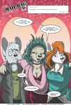  2015 anthro blush bra breasts canine cleavage clothed clothing code_name:_hunter darc_sowers dog female fur green_hair grey_fur grey_hair group hair horn male mammal max_mcconnor mouse orange_hair rodent ruby_pyrenees succubus underwear white_fur 