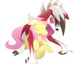  all_fours b-epon braddo canine dog doggystyle fluttershy_(mlp) friendship_is_magic from_behind_position interspecies lycanroc lycanroc_midnight_form mammal midnight_form my_little_pony nintendo pok&eacute;mon sex video_games wolf 