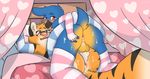  anthro armpits balls blush butt cum cum_in_ass cum_inside duo feline looking_back male male/male mammal nude penis thepolygonheart toni(thepolygonheart)gay 