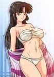  1girl female inuyasha panties sango shadako26 solo underwear white_panties 