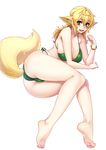  angelo1106 animal_ears ass bikini cleavage feet swimsuits tail 