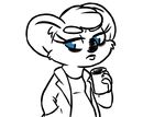  2016 anthro beverage_can blue_eyes can clancy_(inkyfrog) clothed clothing crossgender disney fan_character female hand_in_pocket holding_object inkyfrog koala looking_at_viewer mammal marsupial restricted_palette simple_background solo white_background zootopia 