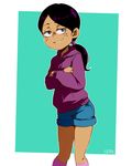  dark_skin freckles jcm2 ronnie_anne_santiago shorts teeth the_loud_house 