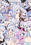  :&lt; :3 :o alternate_costume alternate_hairstyle ama_usa_an_uniform angora_rabbit animal animal_ears animal_hood animal_on_head anko_(gochiusa) annotated apron arms_around_neck bare_back blue_eyes blue_hair blush blush_stickers bouquet bow braid bunny bunny_hood bunny_on_head buttons capelet cat_lingerie chemise chestnut_mouth cleavage_cutout collage collar collarbone crown cuffs cup diagonal_stripes double_bun dress eyelashes fake_animal_ears fleur_de_lapin_uniform flower food frown gloves gochuumon_wa_usagi_desu_ka? hair_between_eyes hair_flower hair_ornament hairband hand_on_own_cheek hand_on_own_face handcuffs hat hat_bow high_heels holding holding_animal hood hoto_cocoa ice_cream ice_cream_cone index_finger_raised jouga_maya kafuu_chino lace lace-trimmed_panties lace_trim leaf light_smile long_hair long_sleeves looking_at_viewer looking_back low_twintails lying magical_girl maid_headdress meme_attire mini_crown multiple_girls multiple_persona navel neck_ribbon neki_(wakiko) on_head on_side one_eye_closed open_mouth orange_hair panties pantyhose pillow police police_uniform polka_dot puffy_short_sleeves puffy_sleeves rabbit_house_uniform ribbon rose saucer short_sleeves smile striped striped_legwear stuffed_toy tareme teacup tippy_(gochiusa) triangle_mouth twin_braids twintails twitter_username underwear uniform waist_apron x_hair_ornament yellow_eyes 