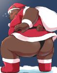  12beat13 anthro bear beat_you_(artist) big_butt blush butt clothing colored looking_at_viewer male mammal overweight overweight_male presenting presenting_hindquarters rear_view simple_background solo underwear 