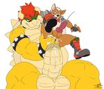  anal anal_fingering anal_penetration animal_genitalia animal_penis anthro anus armband balls biceps big_balls big_dom_small_sub big_penis bowser canince canine canine_penis claws clothing collar crossover cum cum_in_ass cum_inflation cum_inside cumshot duo ejaculation erection excessive_cum fingering forced fox fox_mccould fur gaping horn huge_penis humanoid_penis hyper hyper_penis inflation interspecies it&#039;ll_never_fit knot koopa larger_male male male/male mammal mario_bros nintendo nude orgasm penetration penis rape reptile scalie sex shell size_difference smaller_male smile spikes star_fox stretching stretching_anus torn_clothing video_games wolfblade 