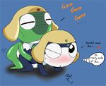  amphibian bent_over blush frog gay keronian keroro male sgt._frog tamama text thrusting 