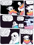  aftertale animated_skeleton black_background bone clothing coat comic dialogue english_text geno_sans_(aftertale) loverofpiggies male mammal papyrus_(undertale) sans_(undertale) scarf simple_background skeleton text undead undertale video_games 