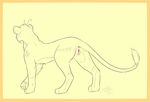  anus bahati_whiteclaw belly butt digitigrade feline female flower flower_in_hair fringe jazzlioness lion looking_away_from_viewer mammal pawpads plant pussy simple_background sketch solo tail_aside tail_tuft tuft 
