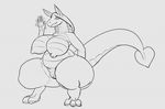  anthro big_breasts breasts dragon female huge_breasts nipples nude pussy solo strikeanywhere thick_thighs wide_hips 
