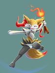  braixen clothing dengon nintendo pok&eacute;mon simple_background underwear video_games 