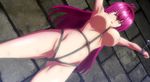  1girl bikini_warriors breasts fighter_(bikini_warriors) highres large_breasts nipples nude red_hair rope solo stitched tied 