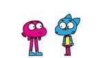  adopted_brother adopted_son alex_grigg animated blue_fur brother cartoon_network cat clothing feline fish footwear fur goldfish gumball_watterson guts male mammal marine navel pants running_away scared screaming shoes sibling simple_background skull son sweater teeth the_amazing_world_of_gumball whiskers white_background 