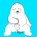  anal_beads animal_genitalia animal_penis balls bear blush cartoon_network cum cum_on_chest cum_on_face cum_on_self fur ice_bear male mammal masturbation penis polar_bear pubes sex_toy sheath sitting slightly_chubby tongue tongue_out ursine_penis we_bare_bears white_fur 