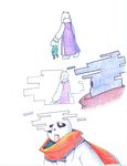  aftertale ambiguous_gender being_watched blood caprine clothing coat comic female geno_sans_(aftertale) goat human loverofpiggies male mammal plant protagonist_(undertale) scarf shorts simple_background toriel undertale video_games white_background 