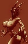  2016 agony_(copyright) areola big_breasts bigdad breasts demon erect_nipples female nipples nude 