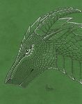  dragon green_paper horn reptile scaled scalie sovaka spikes 