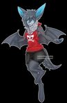  anthro bat clothed clothing female hair looking_at_viewer mammal pocketcookie smile solo wide_hips wings 