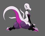  anus clothing female legwear lizard muhut nintendo pok&eacute;mon pussy reptile salazzle scalie shiny simple_background solo stockings video_games 