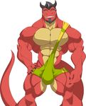  2016 abs anthro beard biceps bulge claws dragon facial_hair green_eyes horn invalid_tag kartos male muscular muscular_male navel pecs scalie simple_background smile solo teeth white_background wrestler 