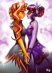  2girls jadenkaiba multiple_girls my_little_pony_equestria_girls personification sunset_shimmer twilight_sparkle yuri 