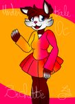  2016 anthro bichette blue_eyes breasts brown_fur cervine clothed clothing cute dashiathebunny deer fan_character female freckles fur hair hair_tuft hand_on_hip mammal multicolored_fur open_mouth pink_nose signature simple_background skirt solo tongue tuft undertale video_games white_fur 