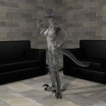  argonian blender3d brick elderscrolls female invalid_color lizard nude pose raptorfeet reptile scalie skyrim sofa the_elder_scrolls thinking video_games 