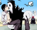  age_difference black_hair censored death_the_kid father_and_son incest licking mask red_hair shinigami shinigami_sama soul_eater spirit_(soul_eater) spirit_albarn translation_request undressing yaoi 