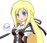  animated animated_gif blonde_hair blue_eyes blush breast_poke breasts confused corset department_heaven jiggle jiggling onomatopoeia poke poking ribbon stylus suprise suprised surprised yggdra_union yggdra_yuril_artwaltz 