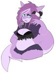  anthro ashleyzombie clothed clothing elmelie female fish looking_at_viewer marine obese overweight shark smile solo standing teeth 