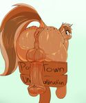  animal_genitalia animal_penis anus balls big_butt butt equine equine_penis fan_character freckles hooveshorn horn horse huge_butt intersex mammal murderousart my_little_pony penis puffy_anus raised_tail sign sign_(character) solo sweat text thick_thighs unicorn wide_hips 