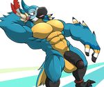  2016 abs anthro armpits avian balls beak biped bird black_beak black_penis blue_feathers breath_of_the_wild feathers flaccid front_view hand_behind_head headdress humanoid_penis kass_(zelda) maldu male multicolored_feathers nintendo nude penis pose simple_background solo standing the_legend_of_zelda uncut video_games white_feathers yellow_balls 