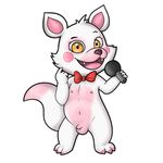  2016 animatronic anthro balls bow_tie canine chibi cub cute digital_media_(artwork) five_nights_at_freddy&#039;s fox funtime_foxy_(fnafsl) fur hi_res looking_at_viewer machine male mammal navel nipples nude open_mouth penis robot sister_location smile solo standing video_games white_fur young zekromlover 