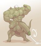  anthro dragon flexing humanoid hyper hyper_muscles hyper_penis looking_at_viewer male muscular nude penis smile solo standing whatinsomnia 