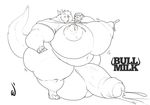  anthro balls big_balls big_breasts breasts clothed clothing dickgirl huge_balls huge_breasts hyper hyper_balls hyper_breasts hyper_penis intersex monochrome obese overweight penis scalie solo uncut whatinsomnia 