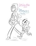  alien anthro blush cartoon_network cat clothing feline female gem gem_(species) gumball_watterson hair humanoid male mammal open_mouth pearl_(steven_universe) simple_background smile steven_universe the_amazing_world_of_gumball 