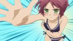  animated animated_gif baka_to_test_to_shoukanjuu bikini cleavage green_eyes running shimada_minami small_breasts solo 