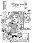  comic gouguru haruka_(pokemon) mao_(pokemon) monochrome pokemon satoshi_(pokemon) translated 
