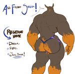  anthro butt canine clothing doberman dog english_text hyper hyper_muscles male mammal muscular solo standing text underwear whatinsomnia 