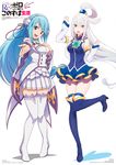  aqua_(kono_subarashii_sekai_ni_shukufuku_wo!) emilia_(re_zero) imaizumi_naoko kono_subarashii_sekai_ni_shukufuku_wo! re_zero_kara_hajimeru_isekai_seikatsu 