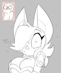  2016 anthro bat big_breasts bigdad breasts cleavage clothed clothing female mammal rouge_the_bat sonic_(series) 