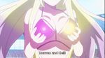 2girls animated animated_gif ass black_hair blonde_hair breast_press breasts epic hip_attack kaminashi_nozomi keijo!!!!!!!! large_breasts multiple_girls sakashiro_maya subtitled swimsuit water 