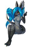 alien alpha_channel anthro blue_hair breasts cat cigarette cub dragon ear_piercing equine eyelashes featureless_breasts feline female hair horn hybrid mammal monster nude piercing simple_background sitting smoking solo transparent_background unicorn wide_hips young zenirix 