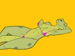  areola areola_slip bikini camel_toe clothed clothing female lizard luellen lying pinup pose reptile scalie simple_background swimsuit the_tale_of_jasper_gold uuoouu 