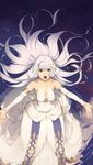  :o artist_request bare_shoulders breasts bridal_gauntlets cleavage cropped dress fingerless_gloves finis_(lost_song) from_above gloves green_eyes hair_ornament highres long_hair lost_song medium_breasts official_art outstretched_arms outstretched_hand ripples silver_hair solo very_long_hair water white_dress white_gloves 