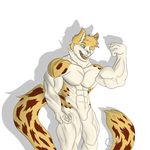  abs armpits athletic biceps buffed bulge butt cactua cat feline grow growth injection mammal muscle_growth muscular pectoral transformation 